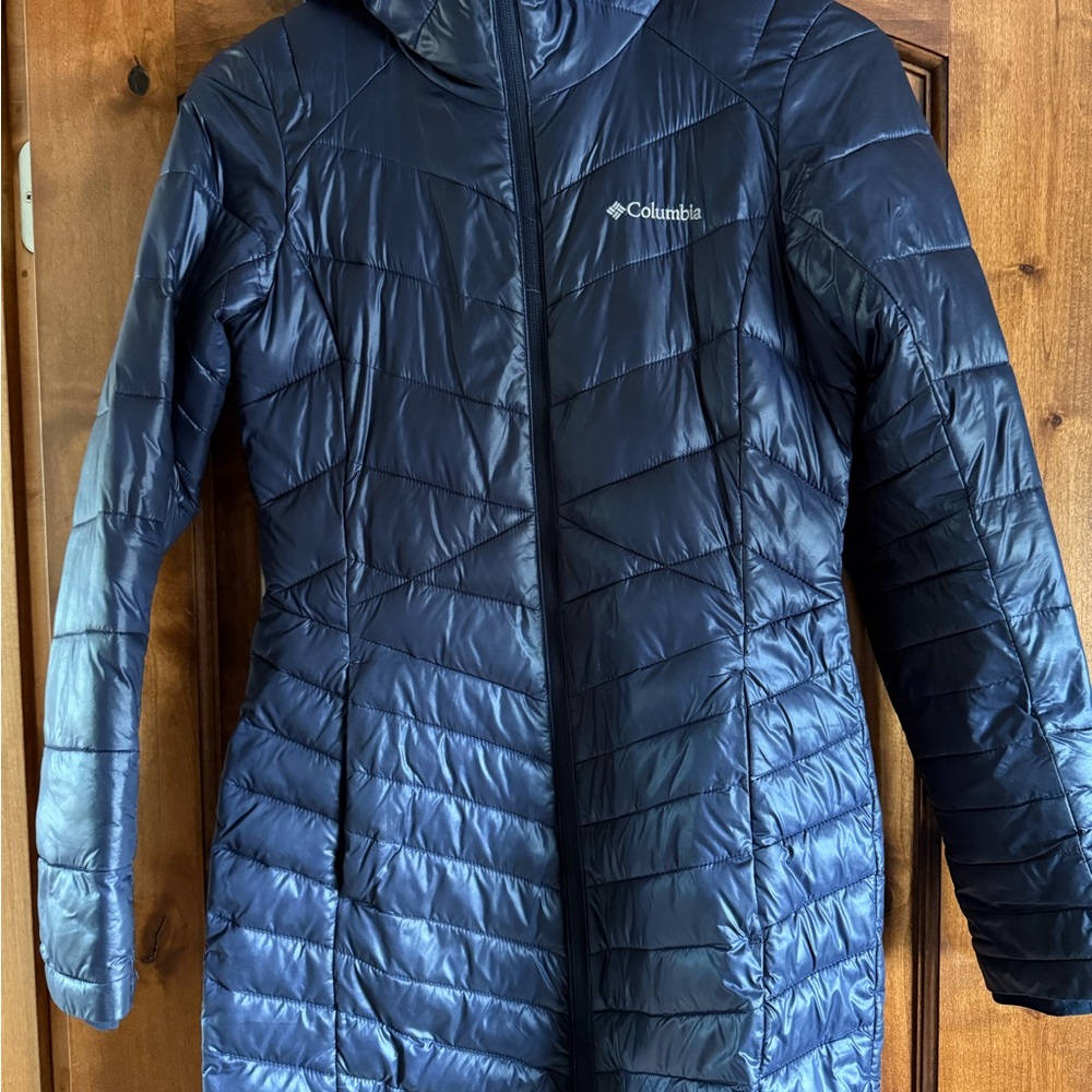Columbia Women's Deep Blue Quilted Puffer Coat - Picture 5 of 6
